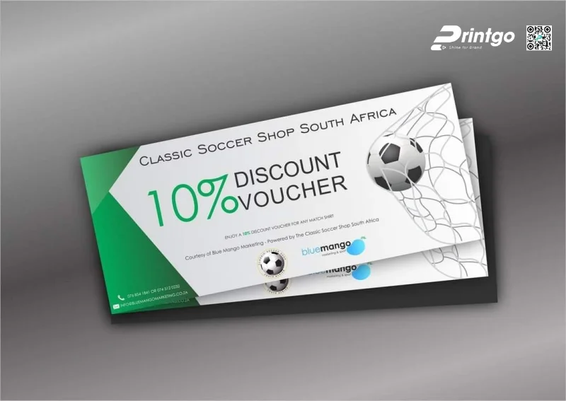  Mẫu voucher World Cup dạng in ấn (Offline) tối giản