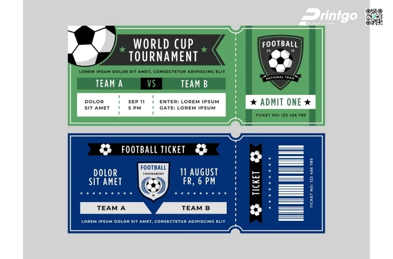  Mẫu voucher World Cup dạng in ấn (Offline) in ấn chất lượng