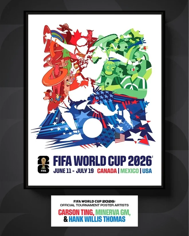 Poster World Cup 2026 được FIFA công bố chính thức
