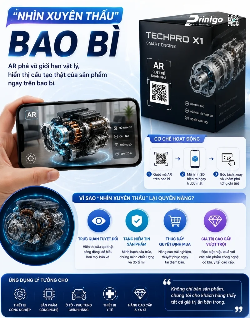 "Nhìn Xuyên Thấu" Bao Bì (Product Visualization & Technical Specs)
