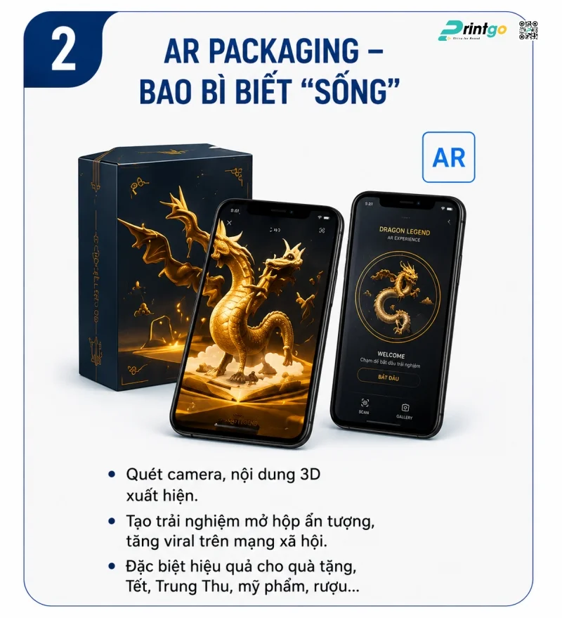 Xu hướng ứng dụng bao bì thông minh nổi bật hiện nay: AR Packaging