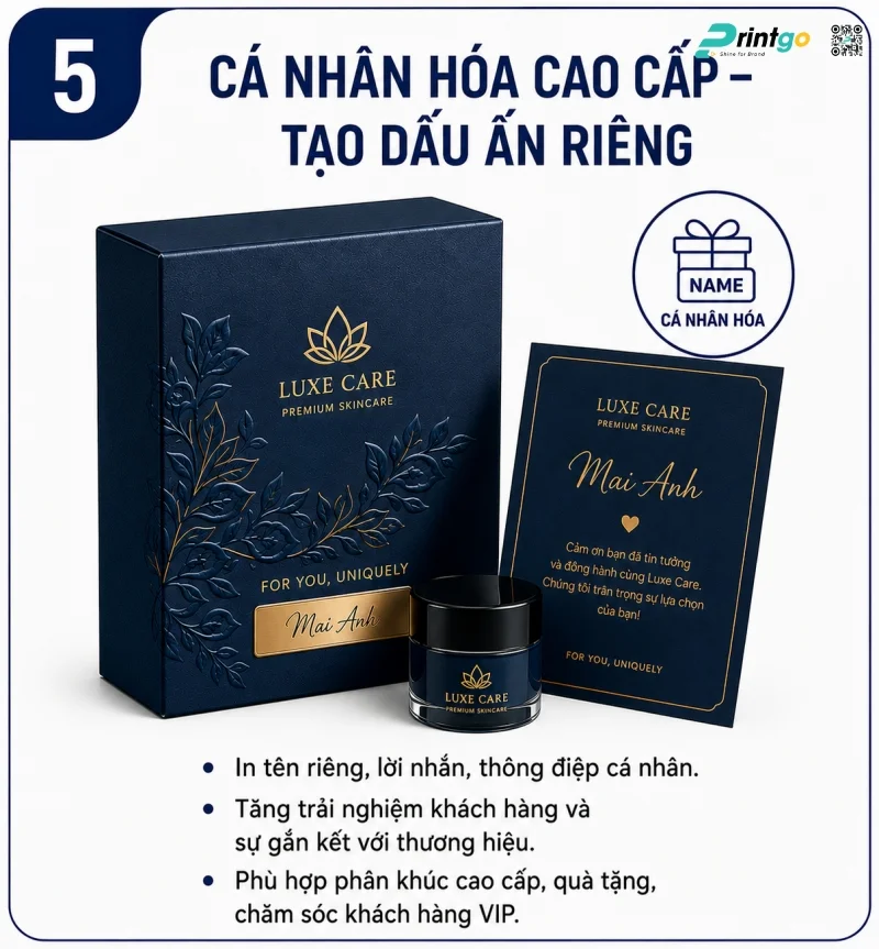 Cá nhân hóa bao bì bằng công nghệ (Personalization)