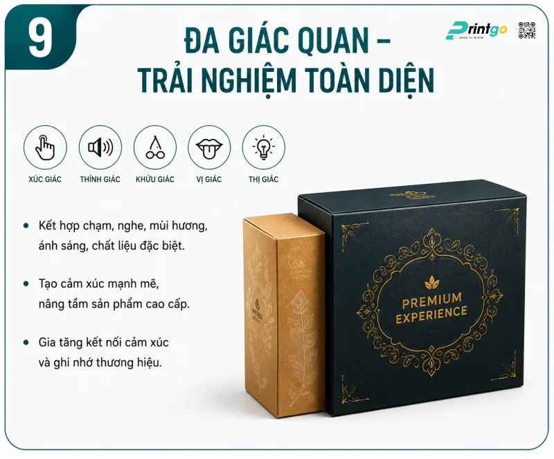 Đa giác quan – Trải nghiệm toàn diện (Multi-sensory)