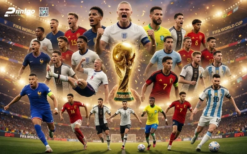 Bộ hình nền World Cup 2026 theo cầu thủ cho máy tính
