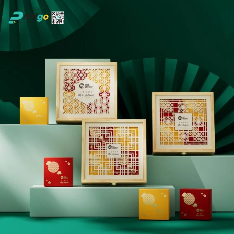 Hộp bánh trung thu bằng gỗ chuyên nghiệp