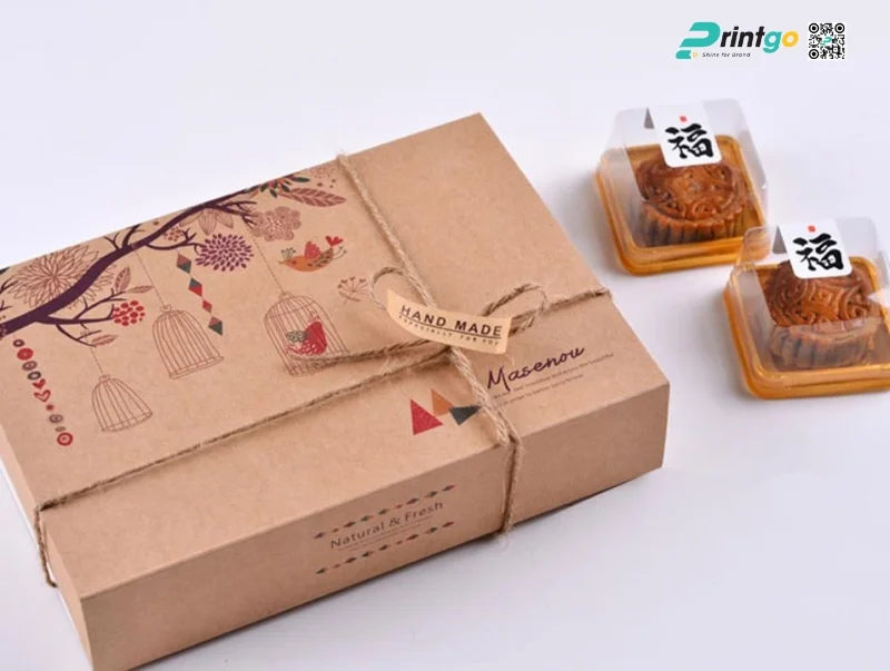 Giấy Kraft hộp bánh trung thu dễ dàng tái sử dụng
