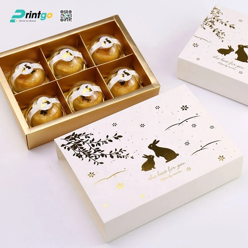 Mẫu hộp bánh trung thu thân thiện môi trường in logo thương hiệu
