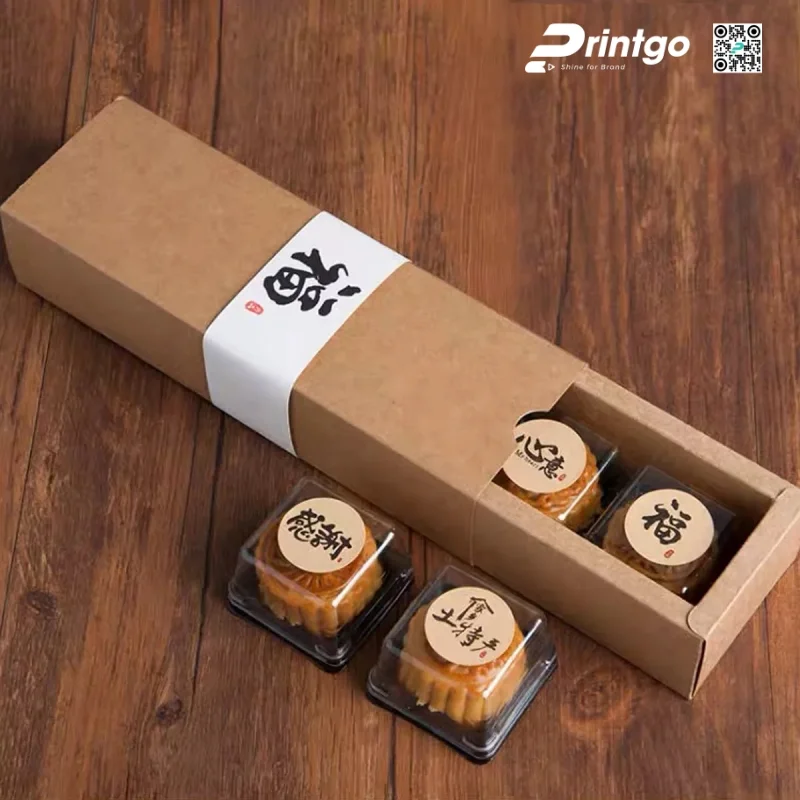Mẫu hộp bánh trung thu thân thiện môi trường tối giản