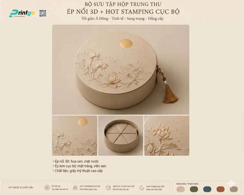 Khuôn 3D dùng để sản xuất Hộp đựng bánh Trung Thu giới hạn