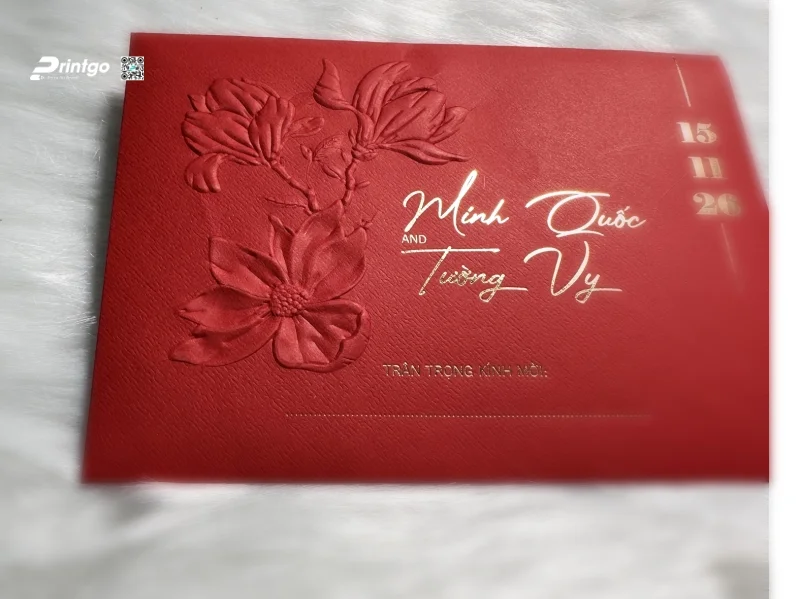 Khuôn 3D dùng để gia công cho thiệp cưới cao cấp