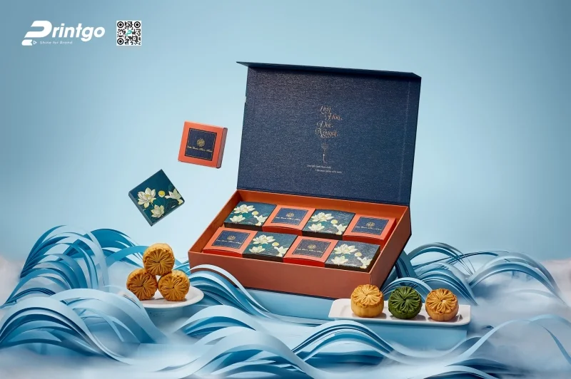 Kích thước hộp bánh trung thu 8 bánh quà tặng doanh nghiệp