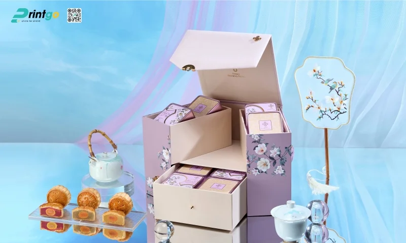 Kích thước hộp bánh trung thu 8 bánh quy cách đặc biệt