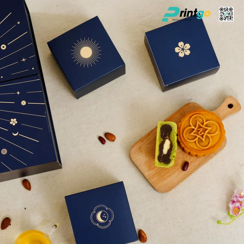 Kích thước hộp bánh trung thu 1 bánh dùng trong in ấn