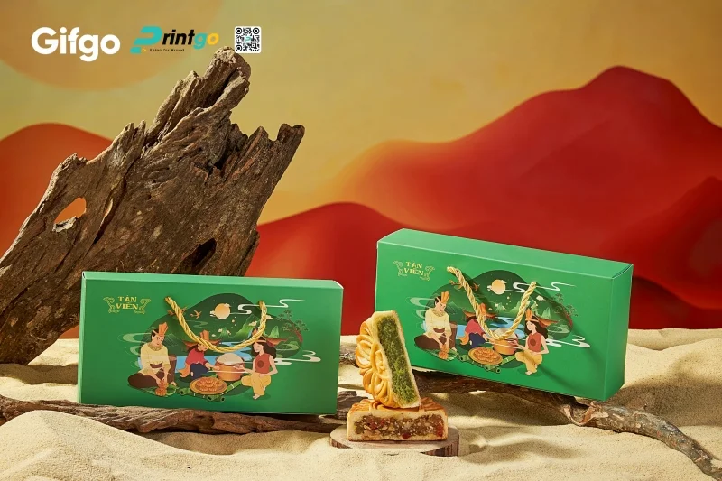 Kích thước hộp bánh trung thu 2 bánh hiện nay