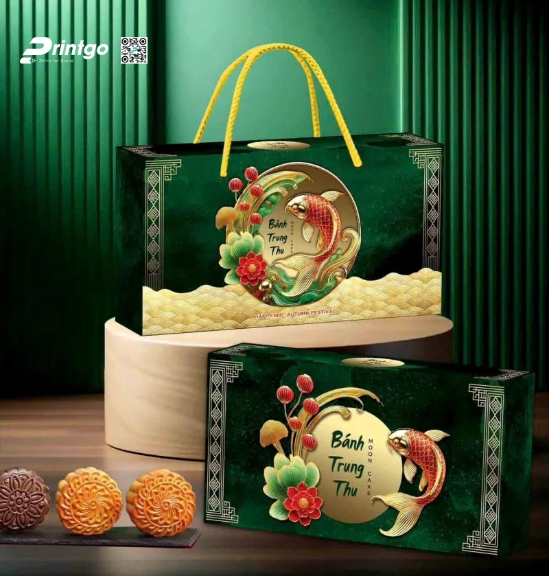 Kích thước hộp bánh trung thu 2 bánh dành cho khách hàng