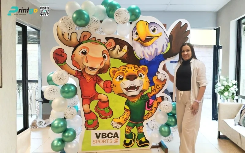 Mẫu backdrop check-in mùa World Cup cho ngành F&B