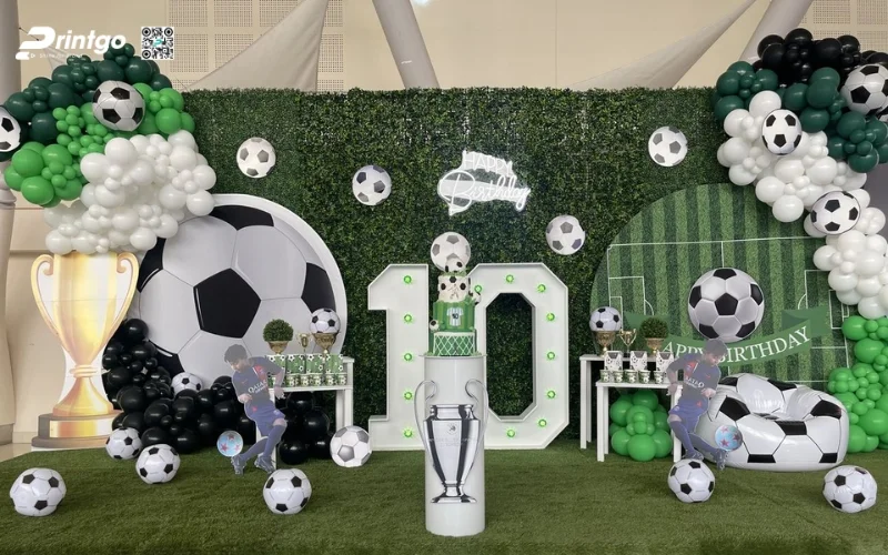 Mẫu backdrop World Cup 2026 checkin cho doanh nghiệp
