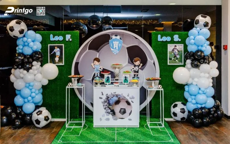 Mẫu backdrop World Cup 2026 checkin cho doanh nghiệp