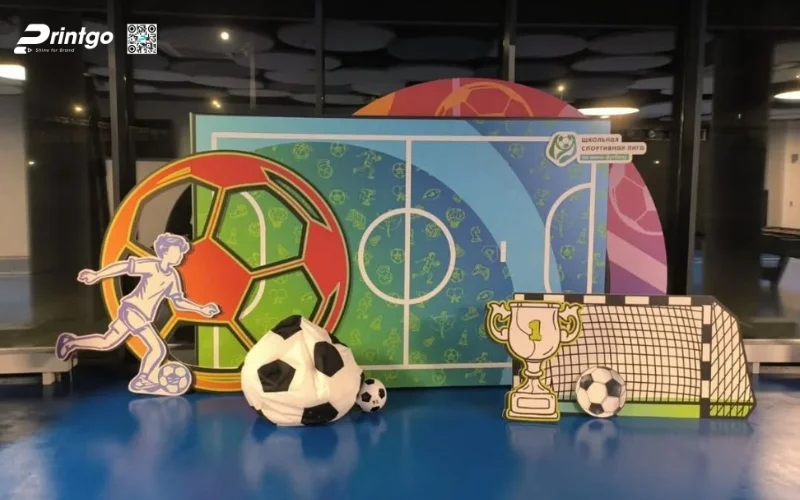 Mẫu backdrop World Cup 2026 checkin cho doanh nghiệp