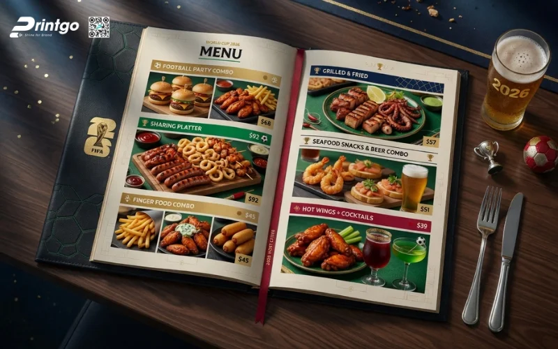 Một số mẫu menu World Cup nổi bật và thu hút khách hàng