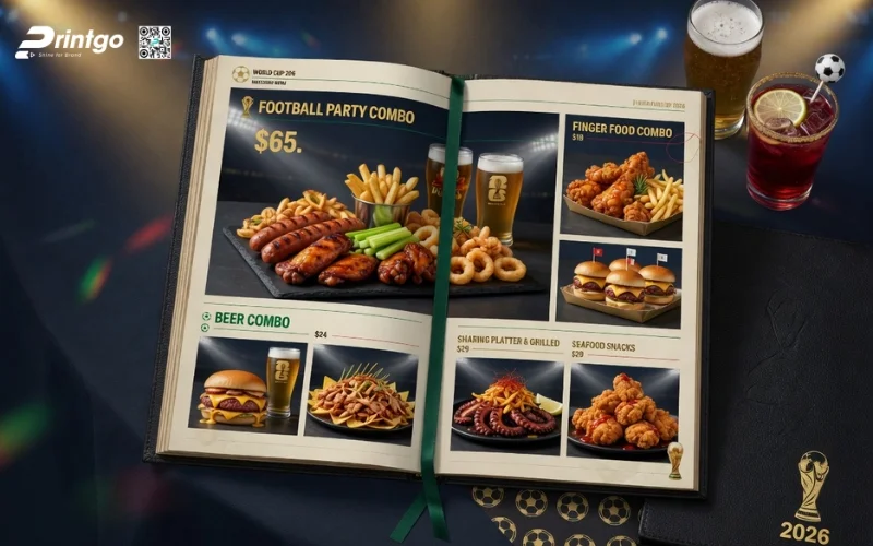 Một số mẫu menu World Cup nổi bật và thu hút khách hàng