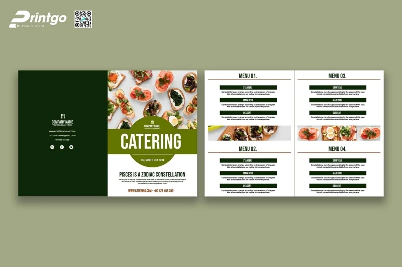 Menu World Cup dạng cuốn (booklet menu) Menu World Cup dạng cuốn (booklet menu)