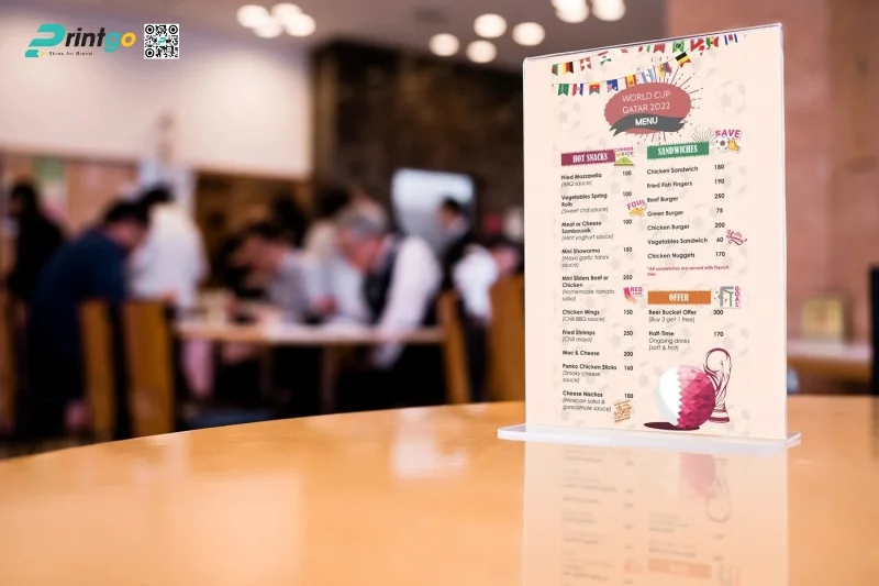 Menu World Cup chú trọng từng chi tiết