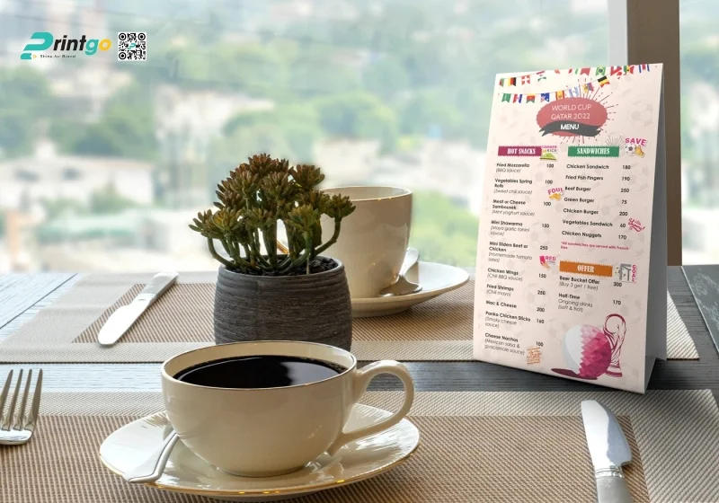 Menu World Cup linh hoạt kích thước