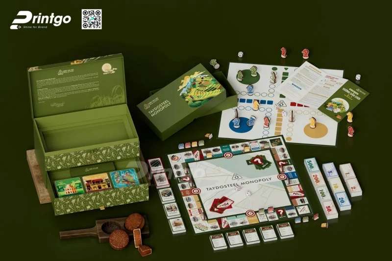 Mẫu bao bì Trung thu thương hiệu Thép Tây Đô kết hợp boardgame 