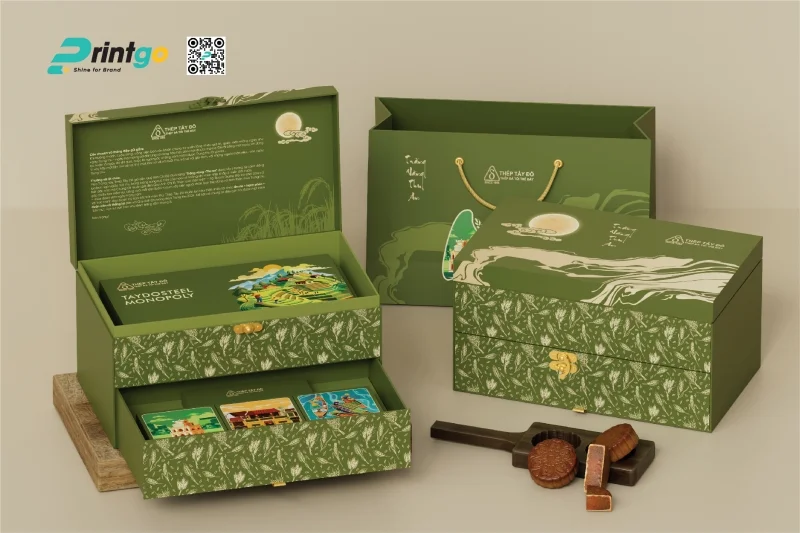 Mẫu bao bì Trung thu thương hiệu Thép Tây Đô