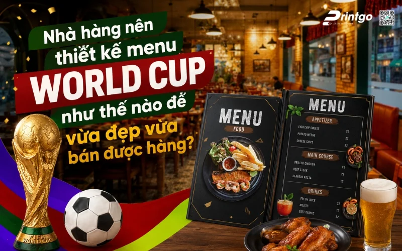Nhà hàng nên thiết kế menu World Cup như thế nào để bùng nổ doanh thu mùa giải?