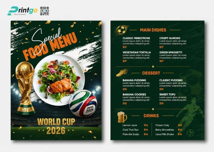 Nhà hàng nên thiết kế menu World Cup như thế nào trong mùa giải 2026 