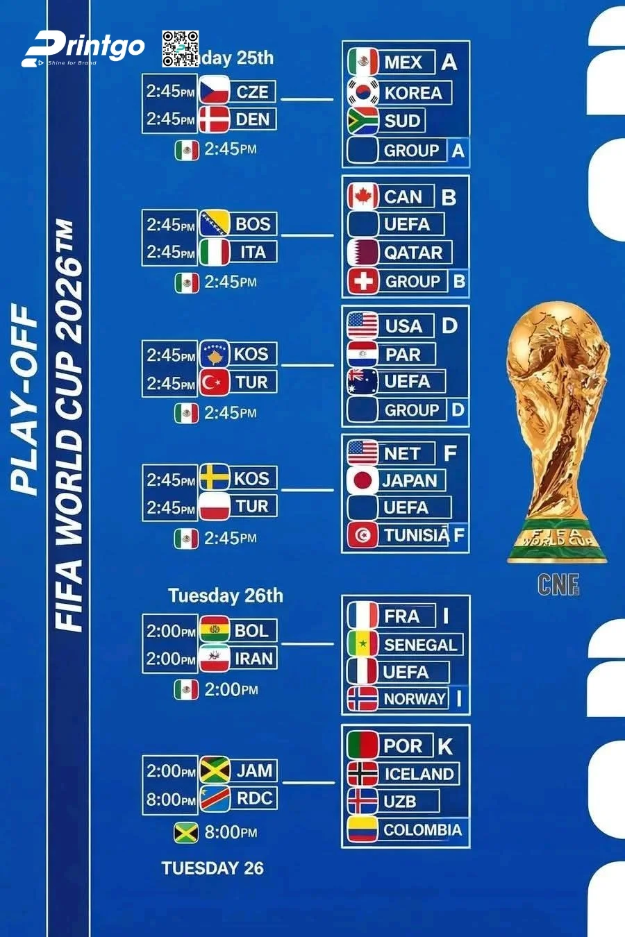 Trọn bộ world cup infographic 2026 sắc nét và chất lượng nhất