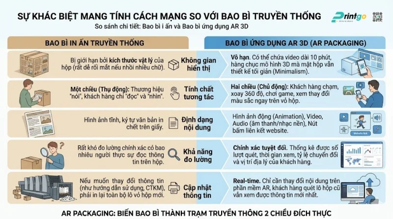  Sự khác biệt mang tính cách mạng so với bao bì truyền thống