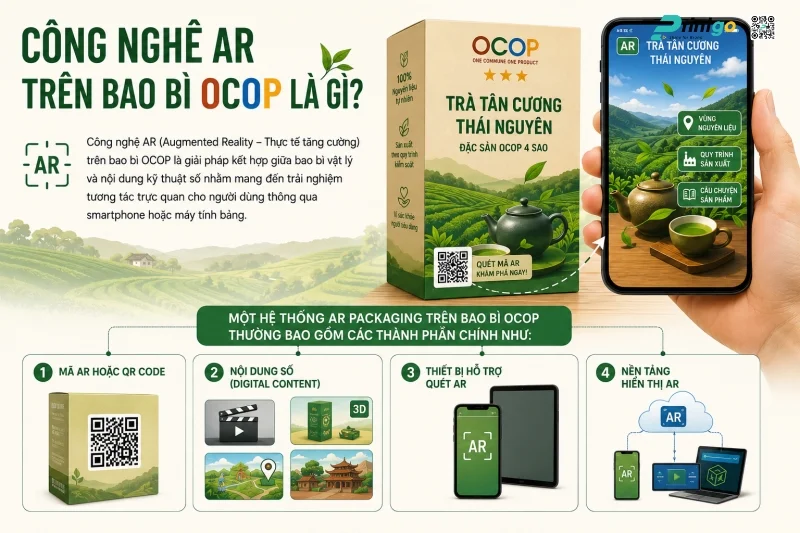 Công nghệ AR trên bao bì OCOP là gì?