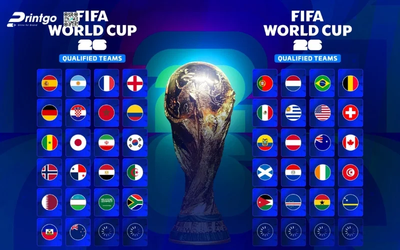 Printgo - Đơn vị thiết kế & in ấn World Cup infographic ấn tượng và nổi bật