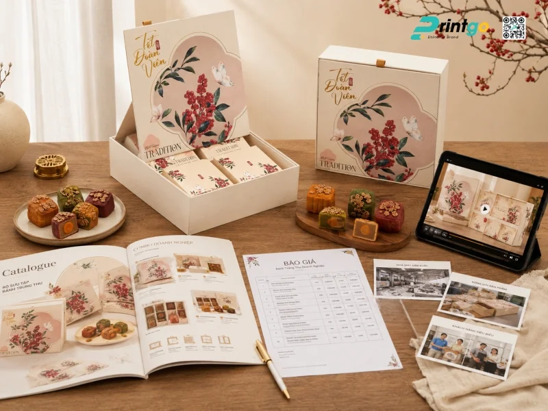 Chuẩn bị catalogue, báo giá và mẫu thử