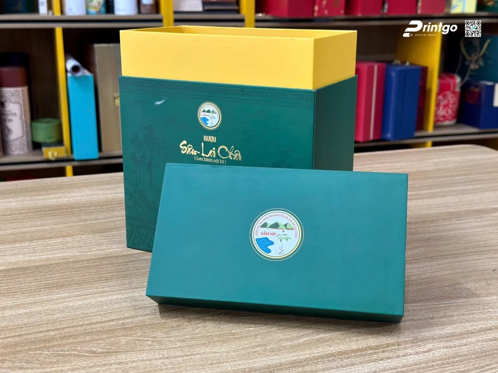 In ấn và gia công hộp đựng rượu sâm Lai Châu