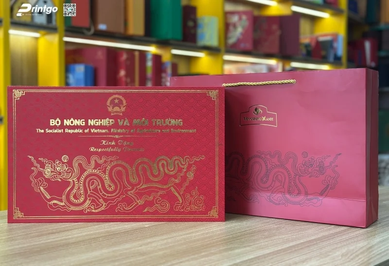 Dự án thiết kế và in hộp đựng trà Tân Cương Xanh - quà tặng ngoại giao cao cấp