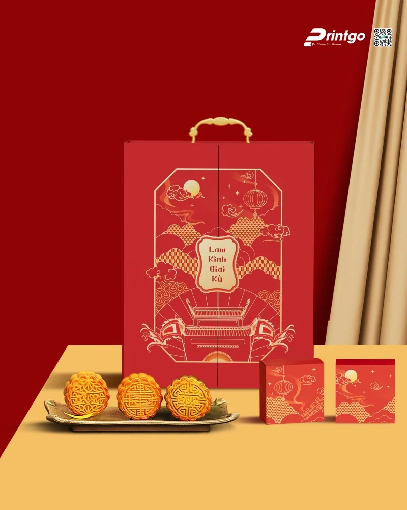Hộp bánh trung thu 2 tầng cao cấp mang đến trải nghiệm mở hộp thú vị