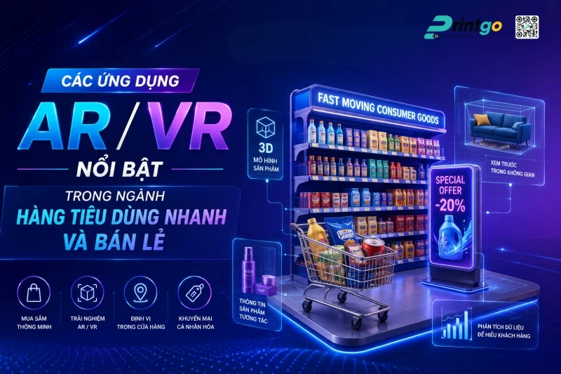 Khám phá các ứng dụng AR VR nổi bật trong ngành hàng tiêu dùng nhanh và bán lẻ