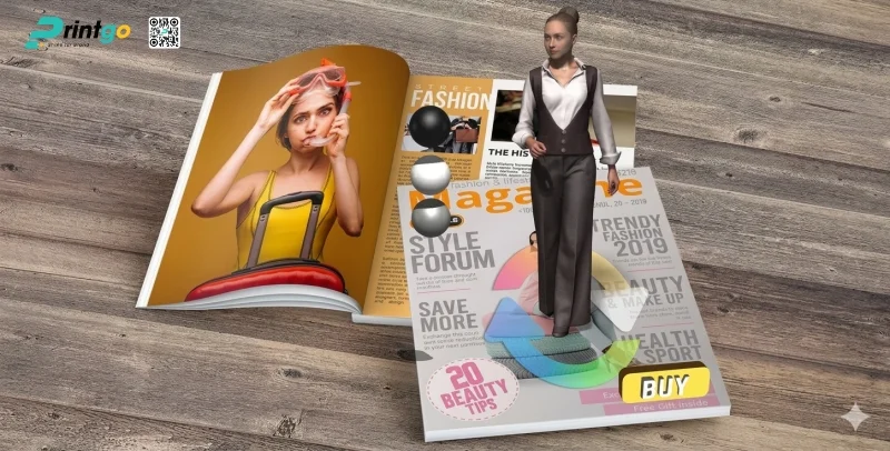 Tạp chí AR, catalogue, tờ rơi và các ấn phẩm thời trang hấp dẫn Tạp chí AR, catalogue, tờ rơi và các ấn phẩm thời trang hấp dẫn