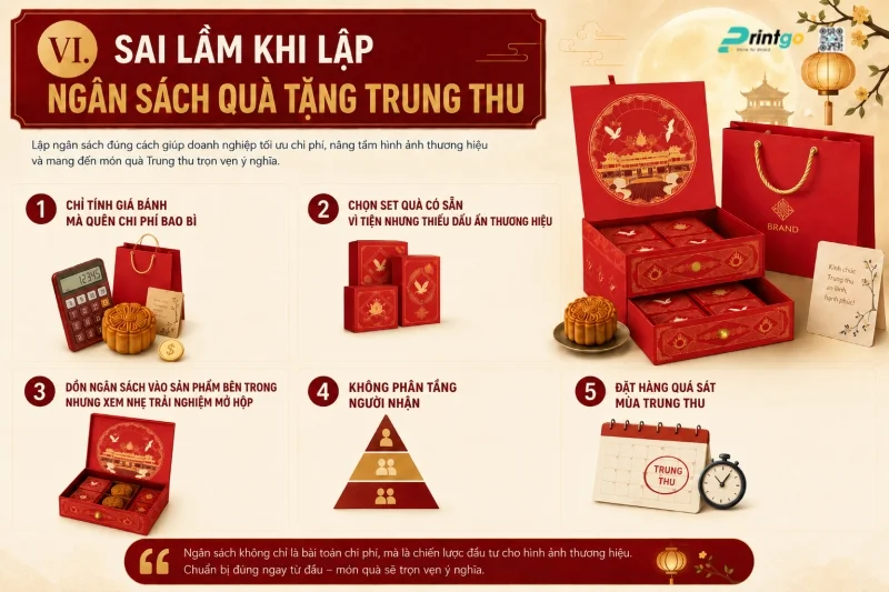 Những sai lầm thường gặp khi lập ngân sách quà tặng Trung thu