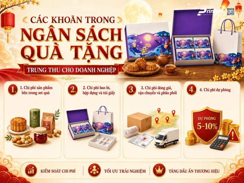 Ngân sách quà tặng Trung thu cho doanh nghiệp gồm những khoản nào?