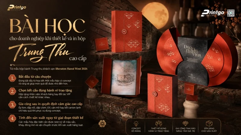 Bài học cho doanh nghiệp khi thiết kế và in hộp bánh Trung thu cao cấp
