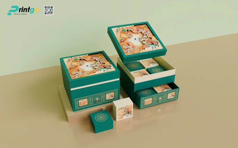 Mẫu hộp trung thu carton lạnh ấn tượng