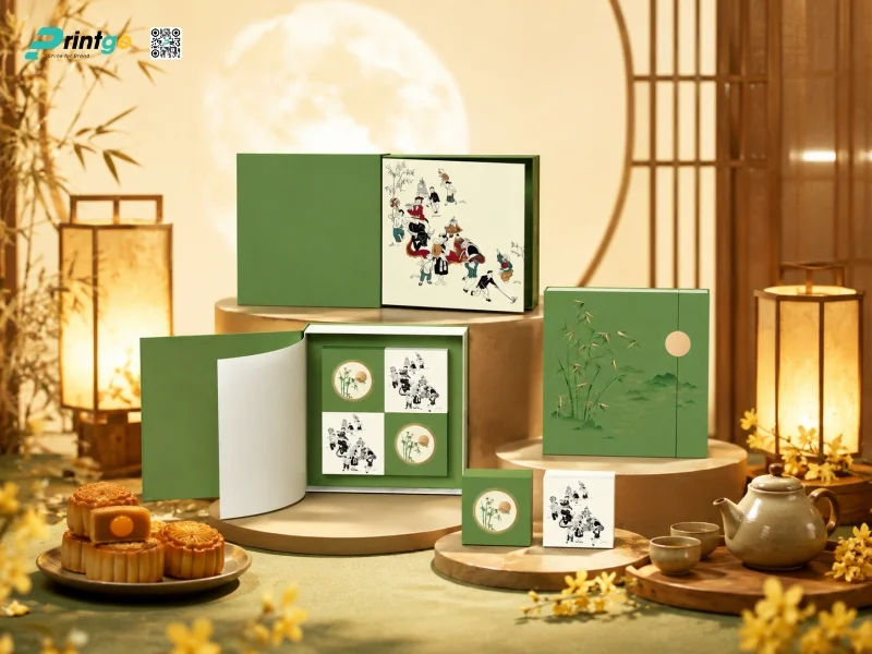 Mẫu hộp trung thu carton lạnh truyền thống