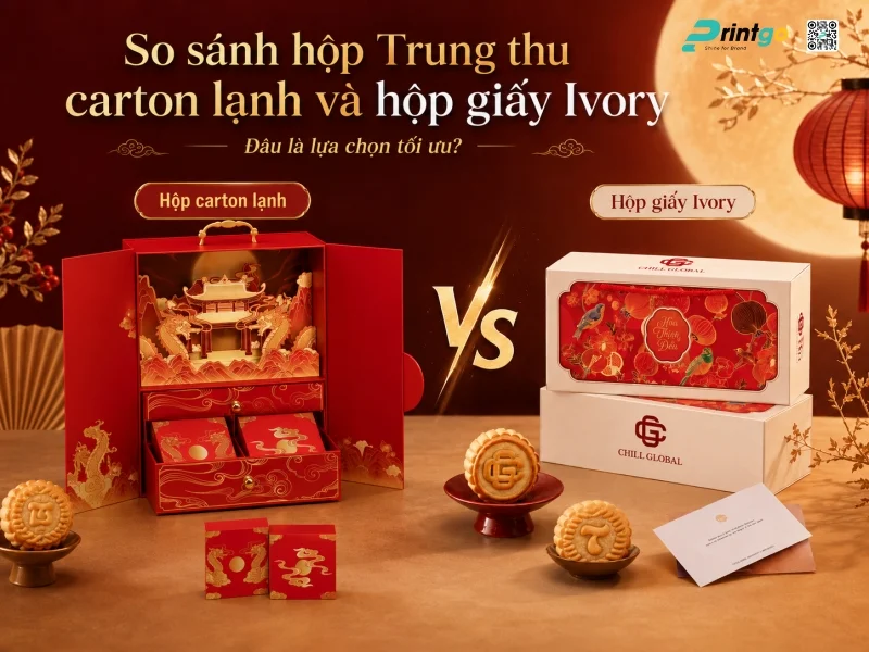 So sánh hộp Trung thu carton lạnh và hộp giấy Ivory - Đâu là lựa chọn tối ưu?