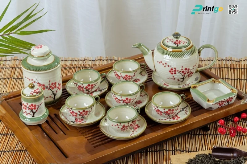 Bộ ấm chén hoặc ly tách cao cấp
