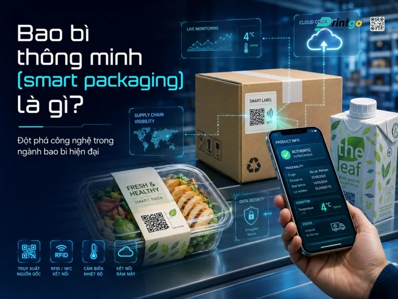 Bao bì thông minh (smart packaging) là gì? Đột phá công nghệ trong ngành bao bì hiện đại